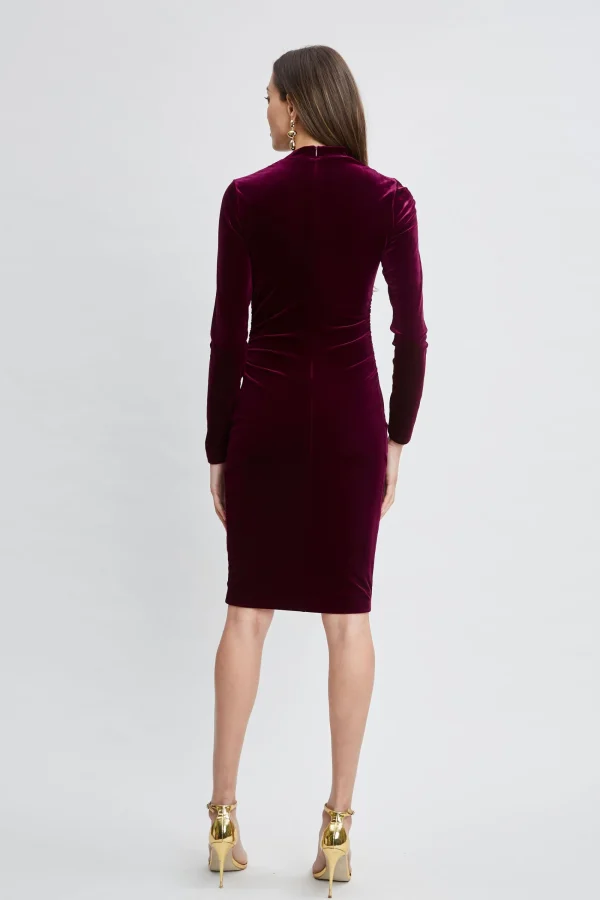 Elie Tahari Dresses & Jumpsuits | Suiting-Asymmetric Ruched Velvet Dress