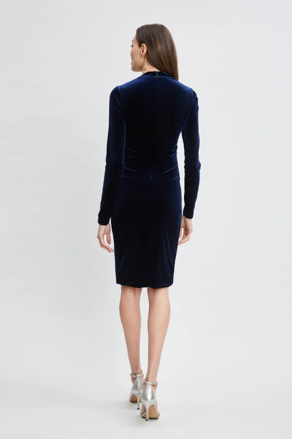 Elie Tahari Dresses & Jumpsuits | Suiting-Asymmetric Ruched Velvet Dress