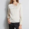 Elie Tahari Tops & Sweaters-Asymmetric Silk Pearl Shirt