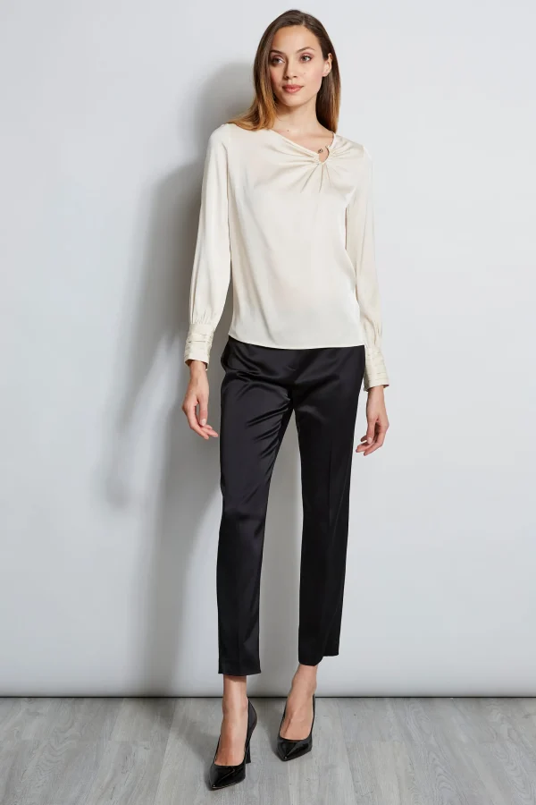 Elie Tahari Tops & Sweaters-Asymmetric Silk Pearl Shirt