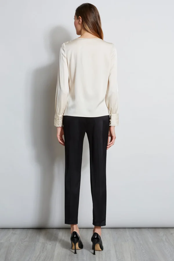 Elie Tahari Tops & Sweaters-Asymmetric Silk Pearl Shirt