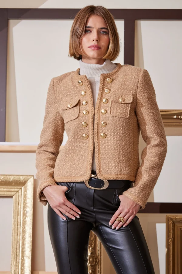 Elie Tahari Jackets & Blazers-Boucle Button Jacket