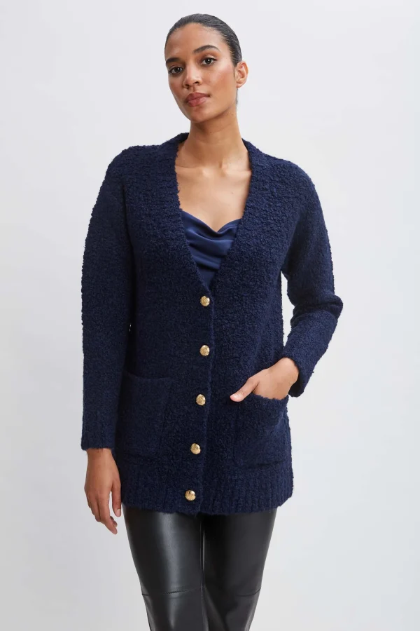 Elie Tahari Tops & Sweaters-Boucle Merino Cardigan