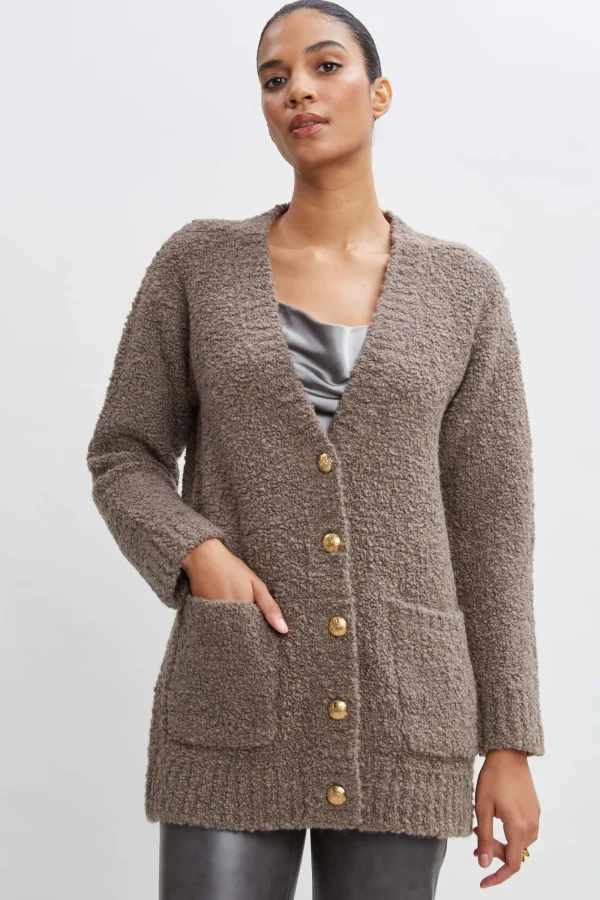 Elie Tahari Tops & Sweaters-Boucle Merino Cardigan