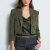 Elie Tahari Jackets & Blazers-Boucle Tweed Cropped Jacket