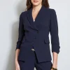 Elie Tahari Jackets & Blazers-3 Button Ruched Sleeve Blazer