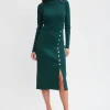 Elie Tahari Dresses & Jumpsuits | Long Sleeve Dresses-Button Sweater Dress