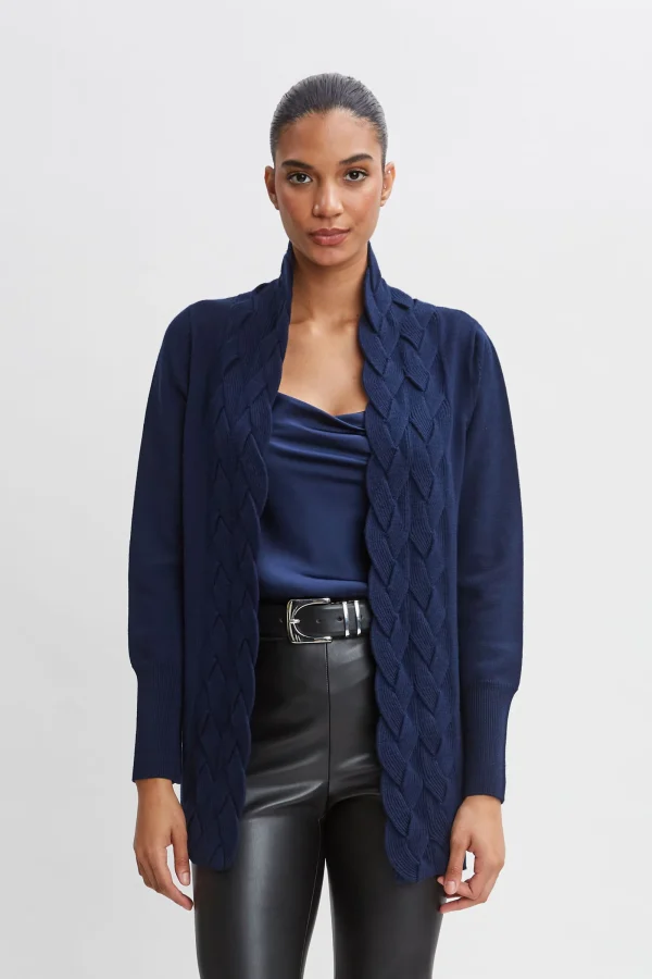 Elie Tahari Tops & Sweaters-Cable Cardigan