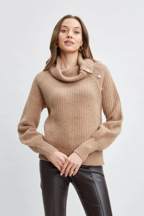 Elie Tahari Tops & Sweaters-Cashmere Button Sweater