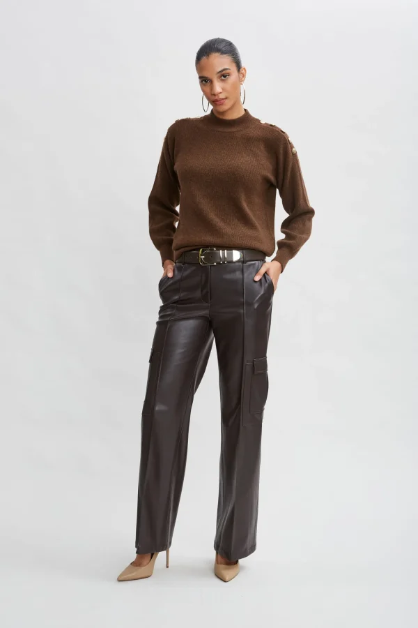 Elie Tahari Tops & Sweaters-Cashmere Button Sweater