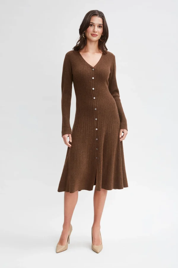 Elie Tahari Dresses & Jumpsuits | Long Sleeve Dresses-Cashmere Fit & Flare Dress