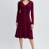 Elie Tahari Dresses & Jumpsuits | Long Sleeve Dresses-Cashmere Fit & Flare Dress