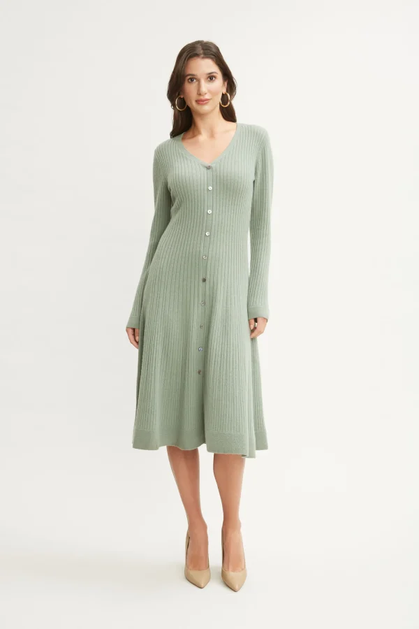 Elie Tahari Dresses & Jumpsuits | Long Sleeve Dresses-Cashmere Fit & Flare Dress