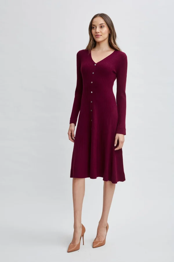 Elie Tahari Dresses & Jumpsuits | Long Sleeve Dresses-Cashmere Fit & Flare Dress