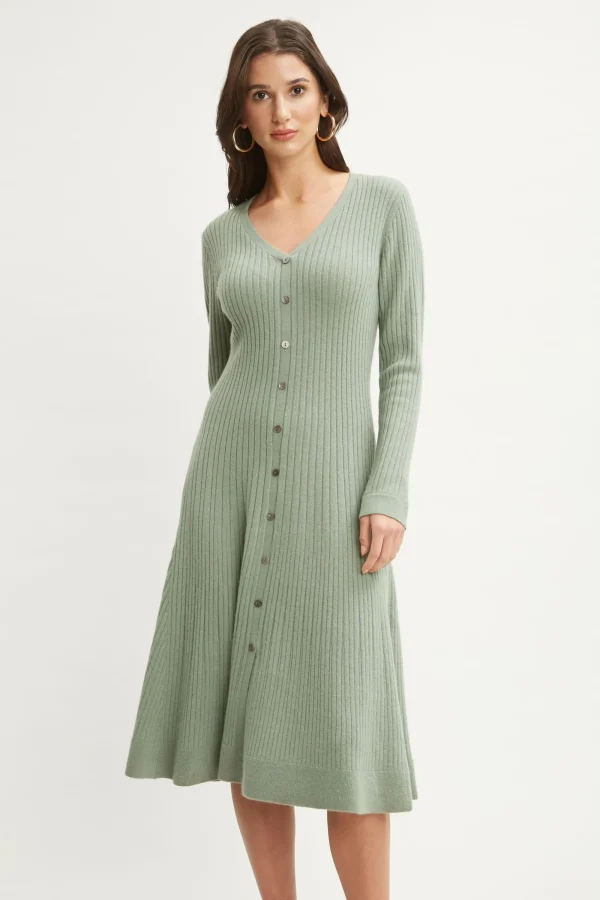 Elie Tahari Dresses & Jumpsuits | Long Sleeve Dresses-Cashmere Fit & Flare Dress