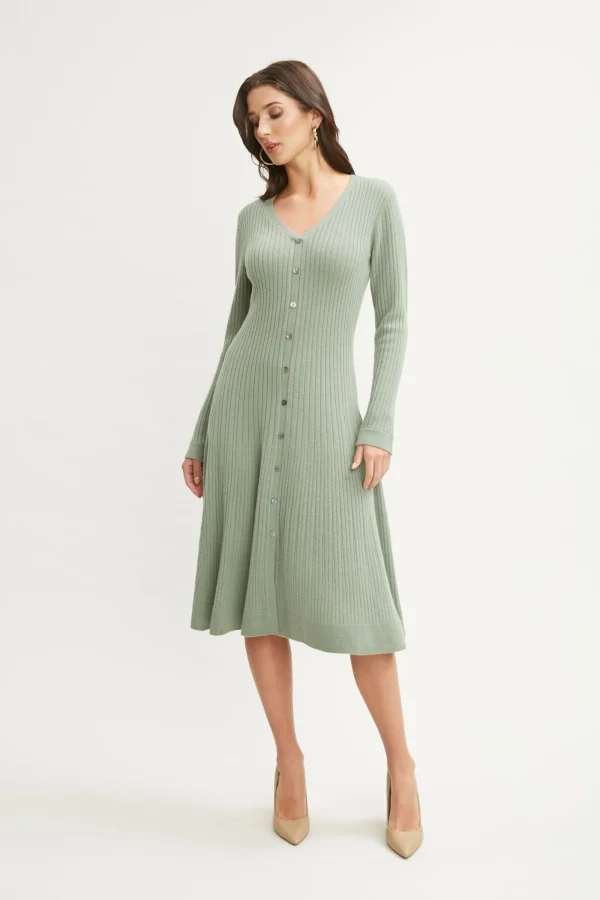 Elie Tahari Dresses & Jumpsuits | Long Sleeve Dresses-Cashmere Fit & Flare Dress