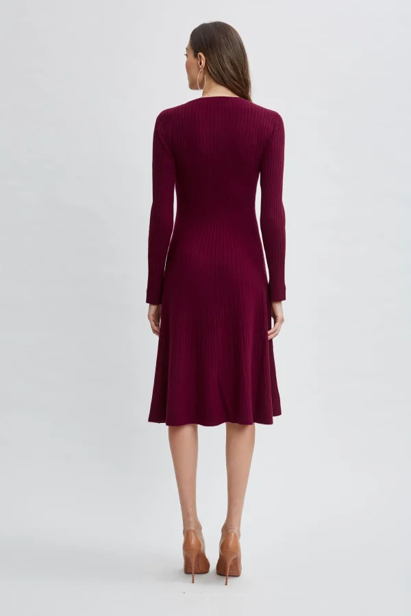 Elie Tahari Dresses & Jumpsuits | Long Sleeve Dresses-Cashmere Fit & Flare Dress