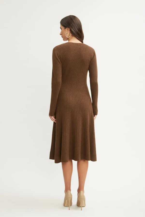 Elie Tahari Dresses & Jumpsuits | Long Sleeve Dresses-Cashmere Fit & Flare Dress