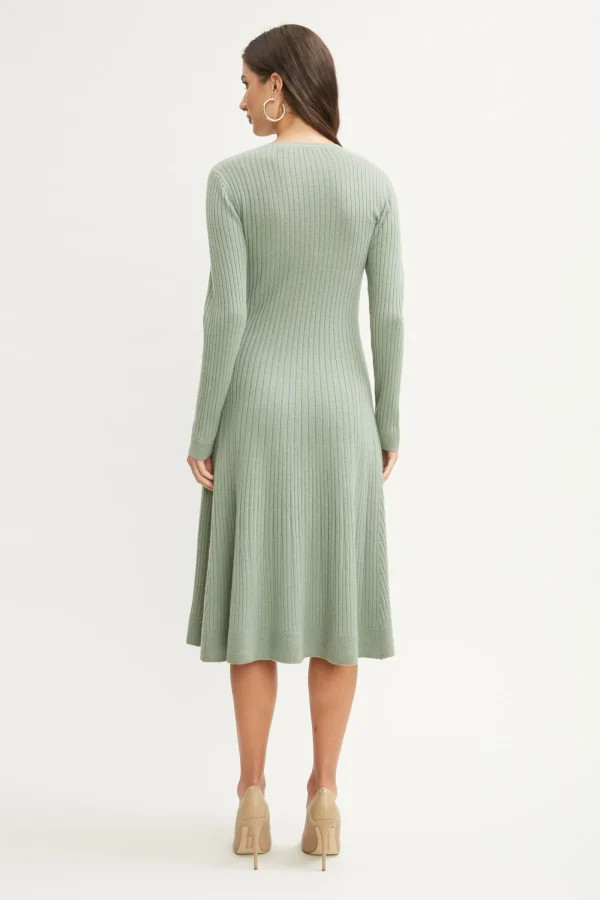 Elie Tahari Dresses & Jumpsuits | Long Sleeve Dresses-Cashmere Fit & Flare Dress