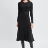 Elie Tahari Dresses & Jumpsuits-Cashmere Long Sleeve Belted Dress