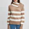 Elie Tahari Tops & Sweaters-Cashmere Stripe Sweater