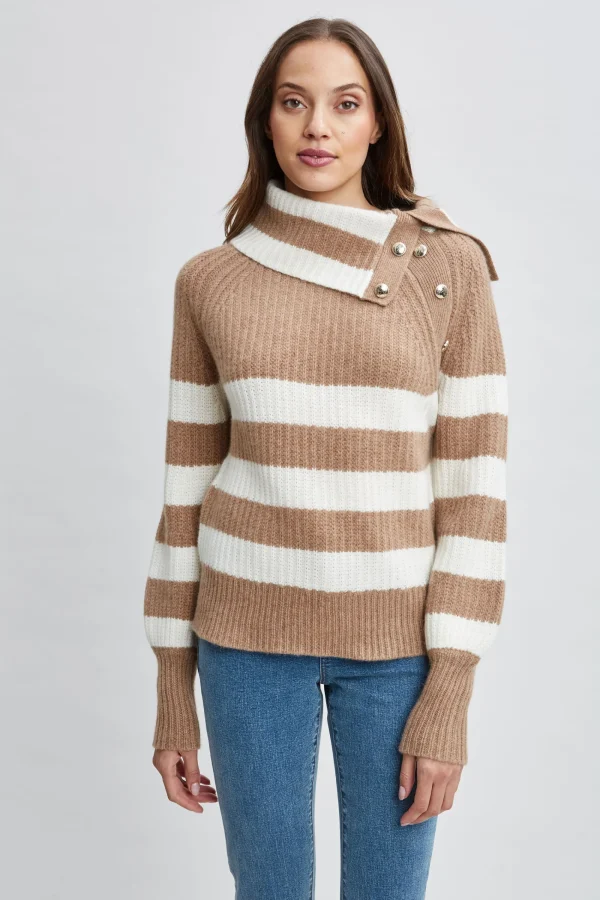 Elie Tahari Tops & Sweaters-Cashmere Stripe Sweater