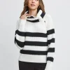 Elie Tahari Tops & Sweaters-Cashmere Stripe Sweater