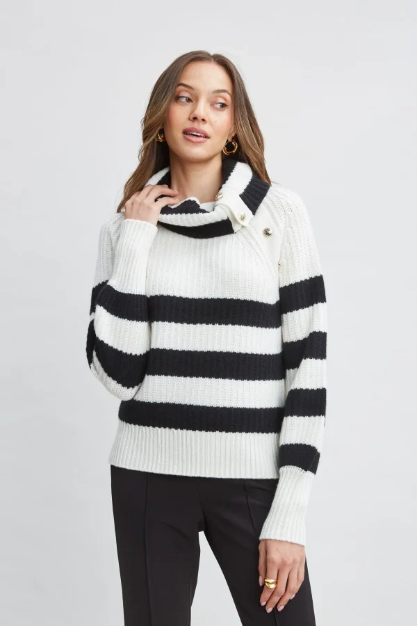 Elie Tahari Tops & Sweaters-Cashmere Stripe Sweater