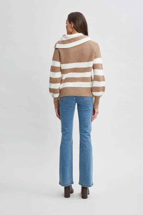 Elie Tahari Tops & Sweaters-Cashmere Stripe Sweater