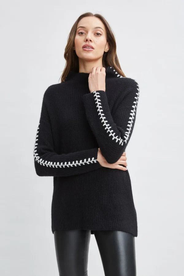 Elie Tahari Tops & Sweaters-Cashmere Whipstitch Sweater