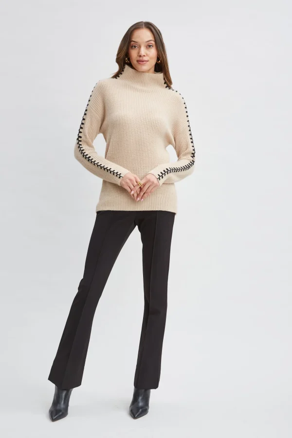 Elie Tahari Tops & Sweaters-Cashmere Whipstitch Sweater