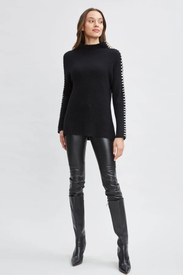 Elie Tahari Tops & Sweaters-Cashmere Whipstitch Sweater