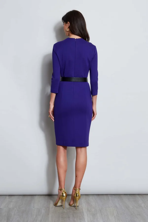 Elie Tahari Dresses & Jumpsuits | Long Sleeve Dresses-Chain Belt Dart Dress