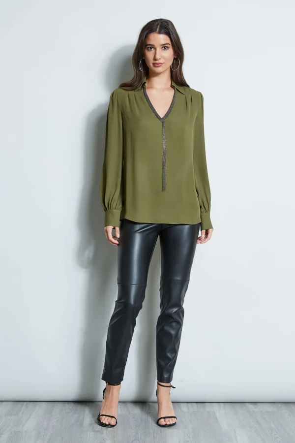 Elie Tahari Tops & Sweaters-Chain Collar Shirt