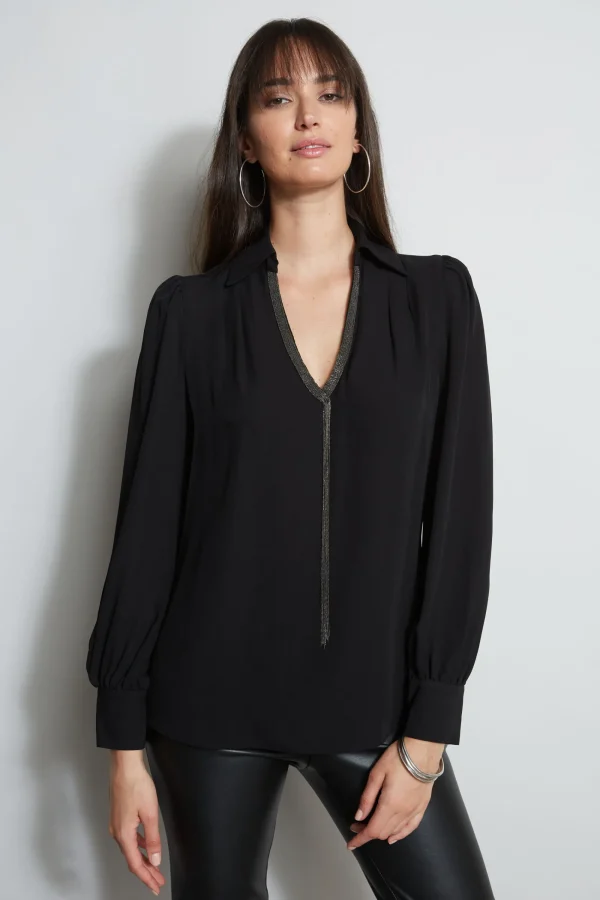 Elie Tahari Tops & Sweaters-Chain Collar Shirt