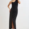 Elie Tahari Dresses & Jumpsuits | Sleeveless Dresses-Chain Detail Asymmetric Matte Jersey Dress