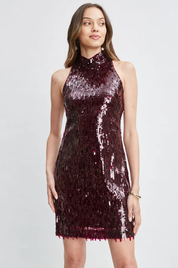 Elie Tahari Dresses & Jumpsuits-Chandelier Sequin Halter Dress