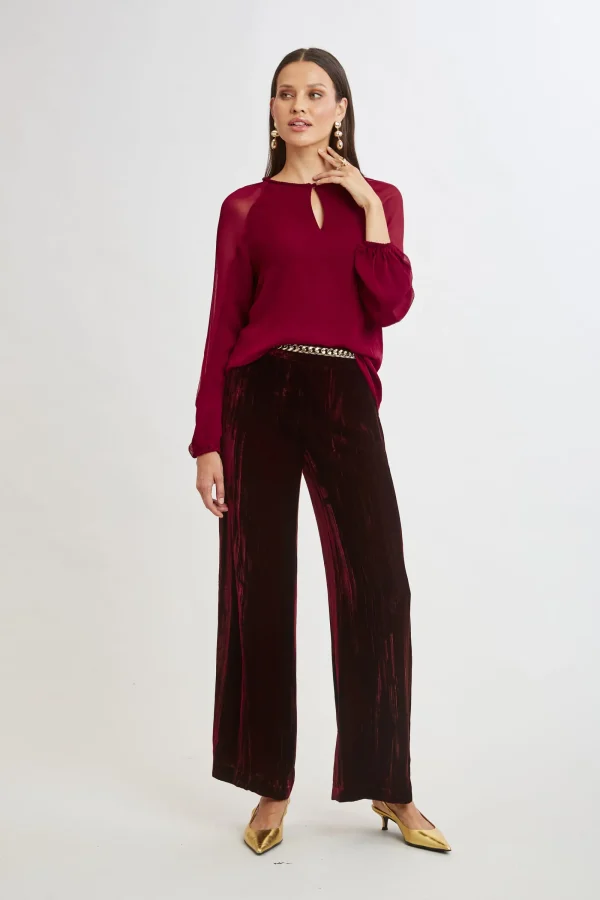 Elie Tahari Tops & Sweaters-Chiffon Combo Georgette Shirt