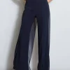 Elie Tahari Bottoms-Chiffon Panel Pant