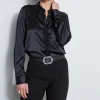 Elie Tahari Tops & Sweaters | Suiting-Chiffon Ruffle Silk Satin Shirt