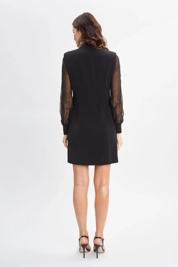 Elie Tahari Dresses & Jumpsuits | Suiting-Chiffon Sleeve Blazer Dress