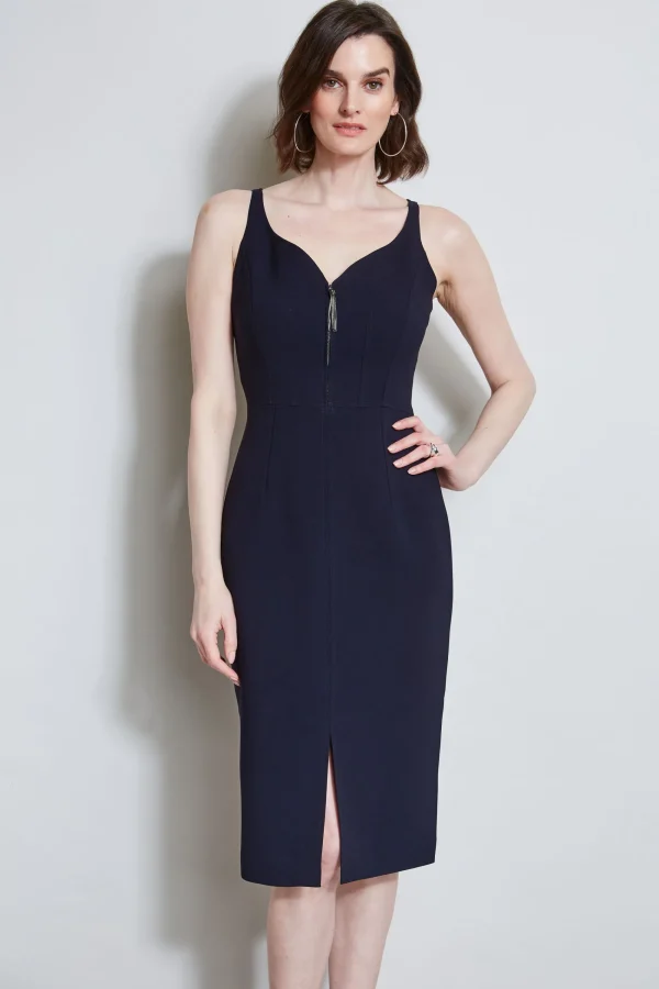 Elie Tahari Dresses & Jumpsuits | Midi Dresses-Contour Zip Dress