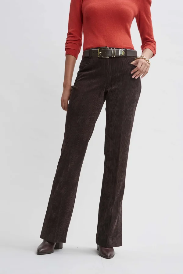 Elie Tahari Bottoms | Suiting-Corduroy Fit & Flare Pant