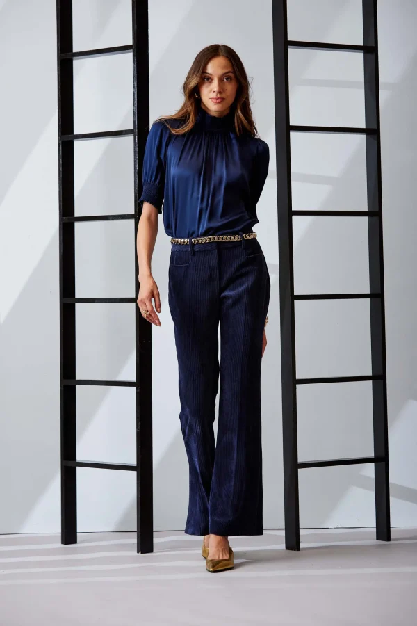 Elie Tahari Bottoms | Suiting-Corduroy Fit & Flare Pant