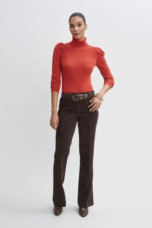 Elie Tahari Bottoms | Suiting-Corduroy Fit & Flare Pant