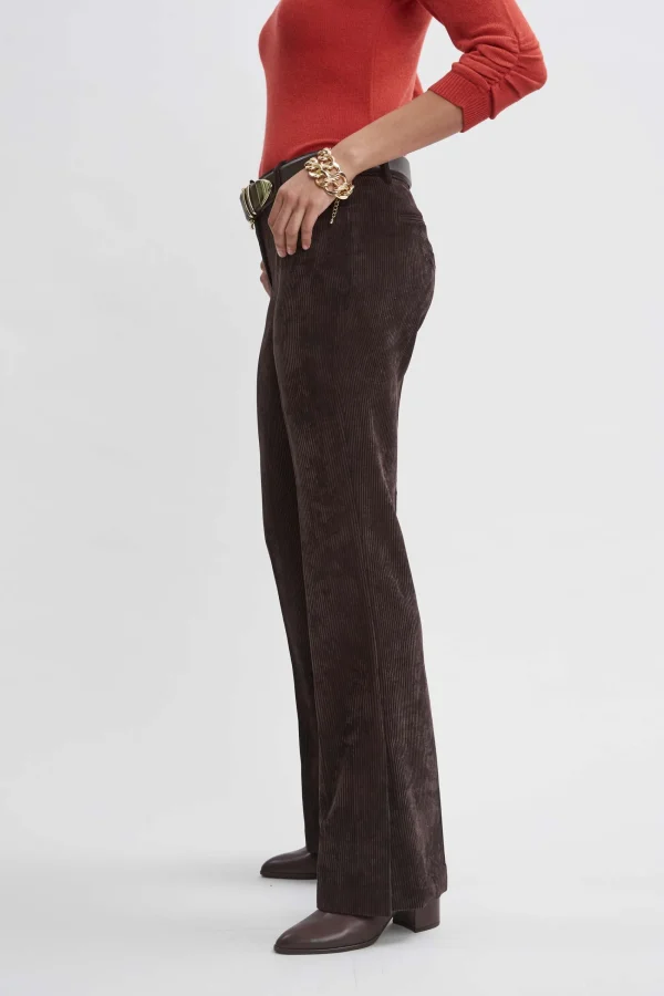 Elie Tahari Bottoms | Suiting-Corduroy Fit & Flare Pant