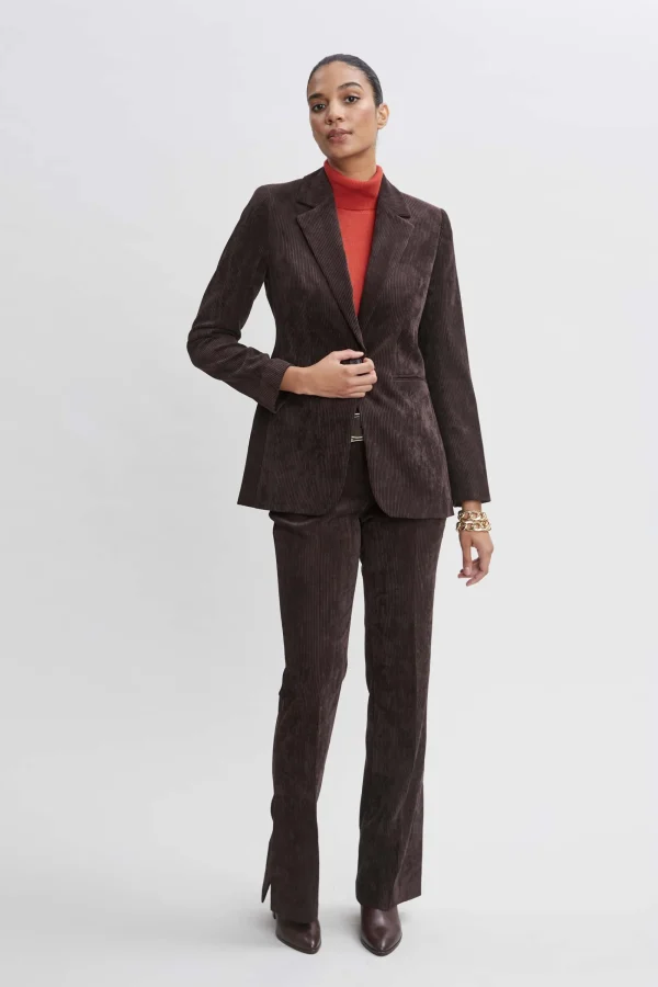 Elie Tahari Bottoms | Suiting-Corduroy Fit & Flare Pant