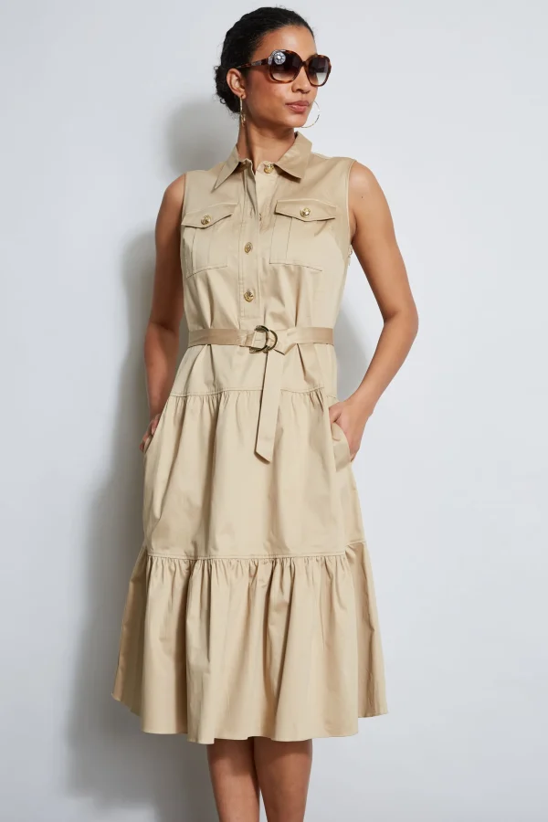 Elie Tahari Dresses & Jumpsuits | Sleeveless Dresses-Cotton Utility Dress