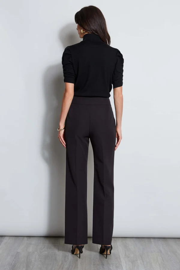 Elie Tahari Bottoms-Crepe Button Pant