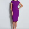 Elie Tahari Dresses & Jumpsuits | Short Sleeve Dresses-Crepe Keyhole Dart Dress